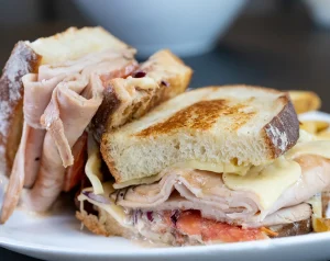 Turkey club sandwich with cheese and tomato – The Skillet NJ