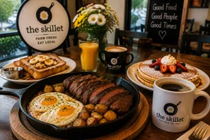 Steak and Eggs Skillet family breakfast at The Skillet NJ in Freehold