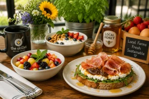 Local honey and seasonal produce dishes at The Skillet NJ in Freehold